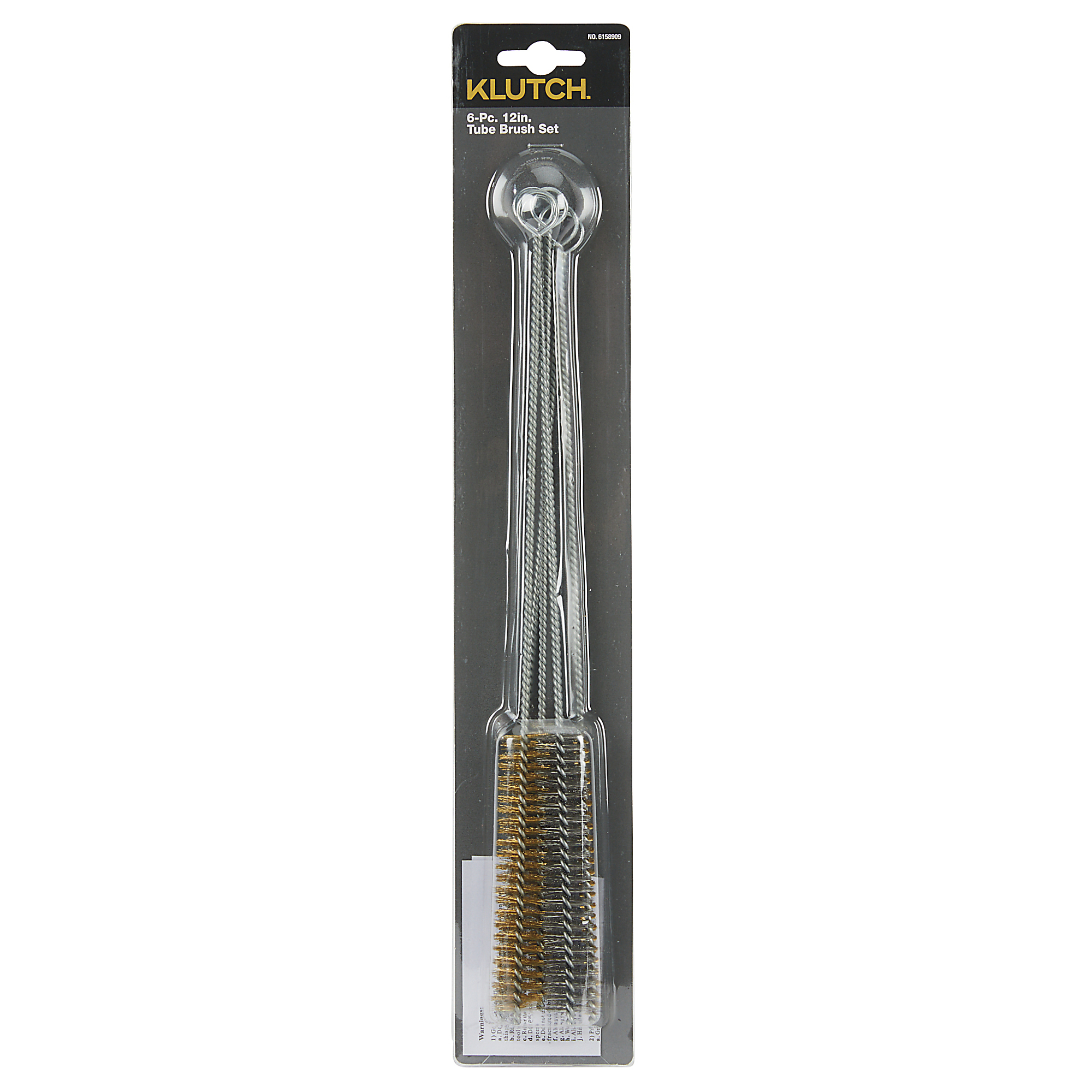 Klutch 6-Pc. Tube Brush Set